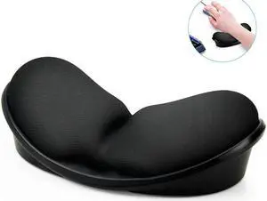 Memory Foam Mouse Wrist Rest Keyboard Wrist Rest Pad Anti-skid Mousepad Support Wrist Rest Mat for Office Computer Laptop Mac- Durable Comfortable Lightweight Easy Typing Pain Relief