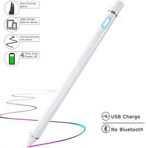 Stylus Pens for Touch Screens Fine Point Active Stylus Pen Rechargeable Compatible with iPad iPhone Android and Tablet Capacitive Stylus for Writing Drawing