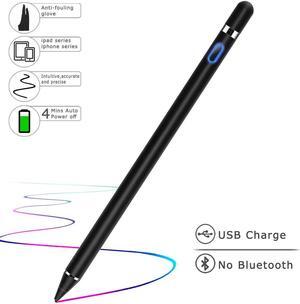 Stylus Pens for Touch Screens Fine Point Active Stylus Pen Rechargeable Compatible with Ipad iPhone Android and Tablet Capacitive Stylus for Writing Drawing