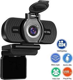 Letova 1080P Webcam with Microphone & Privacy Cover, Web Cam USB Camera, Computer HD Streaming Webcam for PC Desktop & Laptop w/Mic, Wide Angle Lens cheaper then logitech c920 c920s c615 c525 c922x