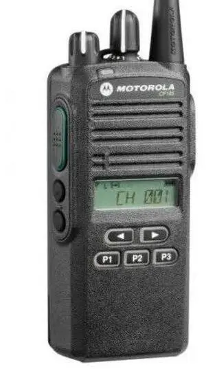 Motorola CP185 UHF AAH03RDF8AA7AN Original Motorola 435-480 MHz Handheld Two-Way Radio Transceiver 4 Watts, 16 Channels Black - 2 Year Manufacturer Warranty