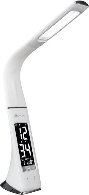OttLite Wellness Series® Sanitizing Thrive LED Desk Lamp with Clock