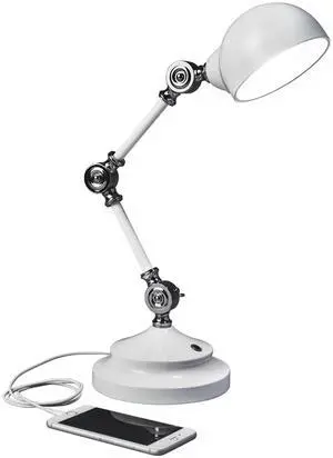 OttLite F1485009-SHPR Wellness Series Revive LED Desk Lamp - 15.5" High - White