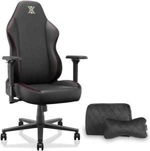 Office PC Gaming Chair Ergonomic Office Chair Desk Chair with Lumbar Support Flip Up Arms Headrest PU Leather Executive High Back Computer Chair for Adults Women Men (PU Black)