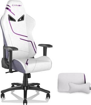 KARNOX Genie Game Chair Office Chair Ergonomic Computer Game Chair with Lumbar Support and Adjustable Headrest Pillow PC Gaming Chair Cloth for Teens Purple