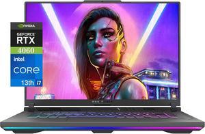 ASUS ROG Strix G16 (2023) Gaming Laptop, 16 16:10 FHD 165Hz, GeForce RTX  4060, Intel Core i7-13650HX, 16GB DDR5, 512GB PCIe SSD, Wi-Fi 6E, Windows  11, G614JV-AS73 