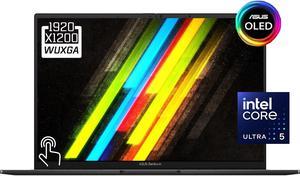 ASUS Zenbook 14 OLED AI Copolit Laptop, 14" WUXGA Touchscreen Display (500nits, 100% DCI-P3, Glossy) Intel EVO 14-core Ultra 5 125H, 8GB LPDDR5 1TB SSD, Backlit Keyboard, Thunderbolt 4, Win11 Home