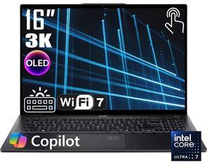 Acer Swift 16 AI+Copilot PC Business Laptop, 16" 3K OLED Touchscreen 100% DCI-P3 Display, Intel 8-core Ultra 7 Series 2 256V(Up to 4.8GHz), 16GB LPDDR5X 1TB SSD, Backlit KB, Wi-Fi 7, Win11 Home