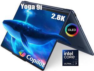 Lenovo Yoga 9i AI Powered 2-in-1 Laptop, 14" 2.8K OLED Touchscreen 120Hz 400 Nits, Intel 16-Core Ultra 7 155H(Up to 4.8GHz), 16GB LPDDR5X RAM 1TB SSD, Backlit Keyboard, Fingerprint Reader, Win11 Home