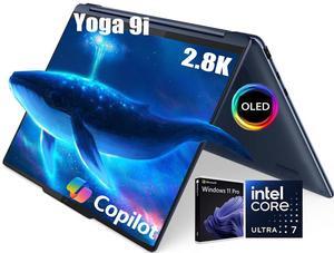 Lenovo Yoga 9i AI Powered 2-in-1 Laptop, 14" 2.8K OLED Touchscreen 120Hz 400 Nits, Intel 16-Core Ultra 7 155H(Up to 4.8GHz), 16GB LPDDR5X RAM 1TB SSD, Backlit Keyboard, Fingerprint Reader, Win11 Pro