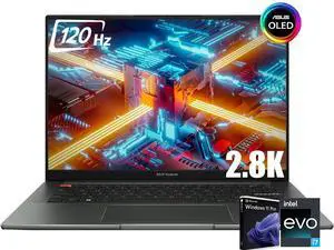 ASUS Vivobook S 14x Business Laptop, 14.5" 2.8K OLED 120Hz Display, 14-Core Intel Core i7-12700H, 24GB DDR4 1TB SSD Iris Xe Graphics, Thunderbolt 4 Wi-Fi 6E, Backlit Keyboard Fingerprint, Win11 Pro