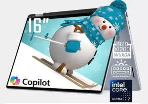 Dell Plus 2-in-1 AI Powered Business Laptop, 16" WUXGA Touchscreen Display, Intel Core Ultra 7 256V(Up to 4.8GHz), 16GB LPDDR5X 1TB SSD, Copilot + PC, Backlit Keyboard, Windows 11 Home