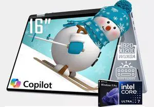 Dell Plus 2-in-1 AI Powered Business Laptop, 16" WUXGA Touchscreen Display, Intel Core Ultra 7 256V(Up to 4.8GHz), 16GB LPDDR5X 1TB SSD, Copilot + PC, Backlit Keyboard, Windows 11 Pro