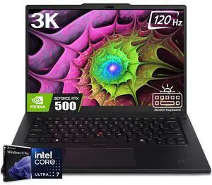 Lenovo ThinkPad P14s Business Laptop, 14.5" 3K (3072 x 1920) IPS 120Hz Display, Intel Core Ultra 7 155H(Up to 4.80 GHz), 64GB DDR5 4TB SSD, NVIDIA RTX 500, Backlit KB, Fingerprint Reader, Win11 Pro