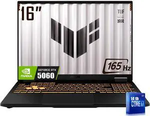 ASUS TUF F16 16" FHD+ 165Hz Gaming Laptop, 14th Gen Intel 16-Core i7-14650HX(>i9-13900HX), GeForce RTX 5060 8GB GDDR7, 32GB DDR5 RAM, 1TB PCIe 4.0 SSD, RGB Backlit KB, Thunderblot 4, RJ45, Win11 Home