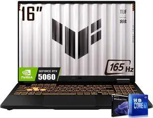 ASUS TUF F16 16" FHD+ 165Hz Gaming Laptop, 14th Gen Intel 16-Core i7-14650HX(>i9-13900HX), GeForce RTX 5060 8GB GDDR7, 64GB DDR5 RAM, 2TB PCIe 4.0 SSD, RGB Backlit KB, Thunderblot 4, RJ45, Win11 Pro