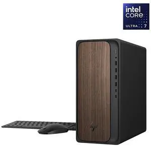HP OmniDesk Desktop PC, Intel Core Ultra 7 265(>Ultra 9 185H), 64GB DDR5 5600MHz 1TB PCIe 4.0 SSD, Intel Graphics, Wifi 6, Bluetooth 5.4, Microsoft Copilot, Windows 11 Home, Dark Wood