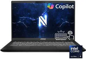 MSI Modern 15H 15.6" FHD Touchscreen AI Laptop, Intel 16-Core Ultra 9 185H(Up to 5.1 GHz), 32GB DDR5 RAM, 1TB SSD, Intel Arc Graphics, Backlit Keyboard, Wi-Fi 6E, Bluetooth 5.3, Win11 Home
