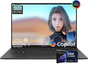 ASUS Zenbook AI Powered Laptop, 14" OLED Touchscreen WUXGA 60Hz 500nits Display,  Intel Core Ultra 9 285H (Up to 5.4 GHz), 32GB LPDDR5 / 1TB SSD, Backlit Keyboard, WiFi 7, Thunderbolt 4, Win 11 Pro