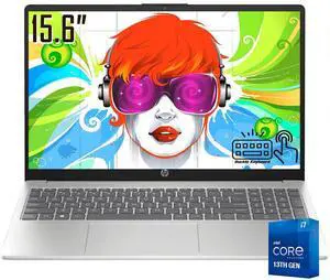 HP Copilot PC Business Laptop, 15.6" LED FHD IPS Touchscreen 300 Nits Display, Intel 10-Core i7-1355U (Up to 5 GHz), 16GB RAM / 1TB SSD, Intel Iris Xe GPU, Wi-Fi 6, Backlit Keyboard, Win11 Home