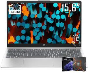 HP Touchscreen Laptop, 15.6" FHD Anti-Glare IPS Touchscreen, AMD Ryzen 7 7730U (Beat Core i7-1355U), Copilot Key, 16GB RAM / 512GB SSD, Wifi 6, Bluetooth 5.3, HD Privacy Camera, Win11 Pro