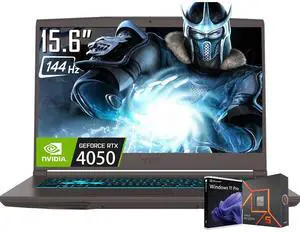 MSI Thin A15 Gaming Laptop, 15.6" FHD 144Hz Display, AMD Ryzen 5 7535HS(Beat i5-13500HX), NVIDIA GeForce RTX 4050 GPU, 32GB DDR5 / 1TB SSD, Wi-Fi 6E, Bluetooth 5.3, Backlit Keyboard, Win11 Pro