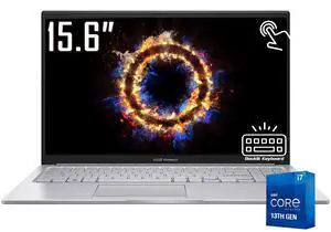 ASUS Vivobook Laptop, 15.6" FHD Touchscreen 60Hz 250 nits Display, Intel Core i7-1355U, 16GB RAM 1TB PCIe SSD, Intel Iris Xe Graphics, Wi-Fi 6E, Bluetooth 5.3, Backlit Keyboard, Win11 Home