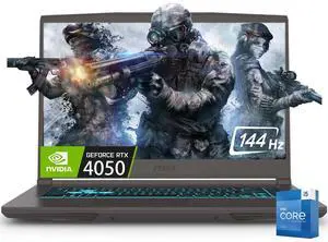 MSI Thin AI Copilot Gaming Laptop, 15.6" FHD 144Hz Display, Intel Core i5-13420H (Up to 4.6GHz), NVIDIA GeForce RTX 4050 GPU, 16GB RAM / 1TB SSD, Wi-Fi 6E, Bluetooth 5.3, Backlit Keyboard, Win11 Home