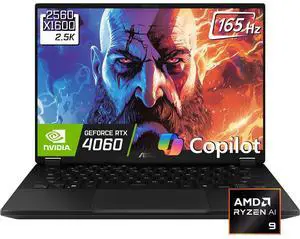 ASUS TUF Gaming A14 Copilot PC Gaming Laptop, WQXGA 165Hz 400nits Display, AMD Ryzen AI 9 HX 370, NVIDIA GeForce RTX 4060, 16GB LPDDR5X / 2TB PCIe Gen 4.0 SSD, Wi-Fi 6E, Win11 Home
