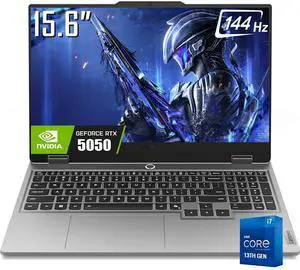 Lenovo LOQ 15 AI Gaming Laptop, 15.6" IPS LCD FHD 144hz Display, Intel 14-Core i7-13650HX(Up to 4.9 GHz), NVIDIA GeForce RTX 5050 8GB GDDR7, 24GB DDR5 / 1TB SSD, 5.0 MP Webcam, Backlit KB, Win11 Home