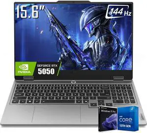 Lenovo LOQ 15 AI Gaming Laptop, 15.6" IPS LCD FHD 144hz Display, Intel 14-Core i7-13650HX(Up to 4.9 GHz), NVIDIA GeForce RTX 5050 8GB GDDR7, 24GB DDR5 / 1TB SSD, 5.0 MP Webcam, Backlit KB, Win11 Pro