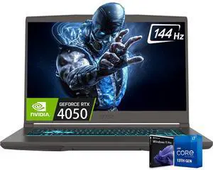 MSI Thin Gaming Laptop, 15.6" FHD IPS 144Hz Display, Intel Core i7-13620H (Up to 4.9GHz), NVIDIA GeForce RTX 4050 6GB GDDR6, 32GB RAM / 1TB SSD, Wi-Fi 6E, Bluetooth 5.3, Backlit Keyboard, Win11 Pro MSI Thin Gaming Laptop, 15.6" FHD IPS 144Hz Display, Intel Core i7-13620H (Up to 4.9GHz), NVIDIA GeForce RTX 4050 6GB GDDR6, 32GB RAM / 1TB SSD, Wi-Fi 6E, Bluetooth 5.3, Backlit Keyboard, Win11 Pro