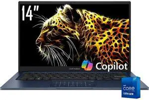 ASUS Vivobook Laptop, 14" FHD 60Hz 250 nits Anti-glare Display, Intel 10-Core i7-1355U (Up to 5 GHz), 16GB RAM / 1TB PCIe SSD, Intel UHD Graphics, Wi-Fi 5, Bluetooth 5.3, Win11 Home