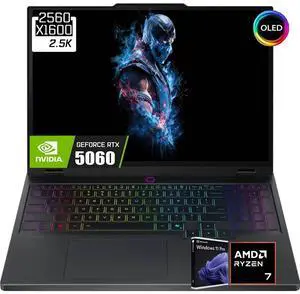 Lenovo Legion 5 Gaming Laptop, 15.1" QHD+ OLED 165Hz 500 Nits Display, AMD Ryzen 7 260 (>Intel i9-13905H), GeForce RTX 5060 8GB GDDR7, 16GB DDR5 1TB SSD, 24-Zone RGB Backlit KB, WiFi 7, Win11 Pro Lenovo Legion 5 Gaming Laptop, 15.1" QHD+ OLED 165Hz 500 Nits Display, AMD Ryzen 7 260 (>Intel i9-13905H), GeForce RTX 5060 8GB GDDR7, 16GB DDR5 1TB SSD, 24-Zone RGB Backlit KB, WiFi 7, Win11 Pro