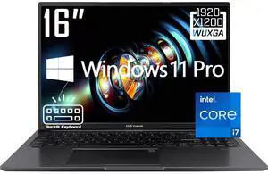 ASUS Vivobook Business Laptop, 16" WUXGA 60Hz 300 nits Anti-glare Display, Intel Core i7-1355U(Up to 5 GHz), 24GB RAM 1TB SSD, Intel Iris Xe Graphics, Backlit KB, Wi-Fi 6E, Bluetooth 5.3, Win11 Pro