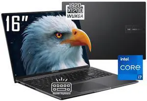ASUS Vivobook Copilot PC Laptop, 16" FHD+ 60Hz 300nits Anti-glare Display, Intel Core i7-1355U(Up to 5 GHz), 16GB RAM 512GB SSD, Intel Iris Xe Graphics, Backlit KB, Wi-Fi 6E, Bluetooth 5.3, Win11 Home