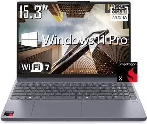 Lenovo IdeaPad 3X Laptop Computer, 15.3 WUXGA IPS Anti-glare Display, Snapdragon X X1-26-100 (Beats Intel i7-1255U), 16GB LPDDR5X RAM / 512GB SSD, 720p HD Webcame, Qualcomm Adreno GPU, Win11 Pro Lenovo IdeaPad 3X Laptop Computer, 15.3 WUXGA IPS Anti-glare Display, Snapdragon X X1-26-100 (Beats Intel i7-1255U), 16GB LPDDR5X RAM / 512GB SSD, 720p HD Webcame, Qualcomm Adreno GPU, Win11 Pro