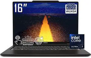 MSI Venture 16 AI Business Laptop, 16" FHD+ IPS Touchscreen Display, Intel 16 Core Ultra 7 255H(>Core i7-14650HX), 32GB DDR5 / 512GB SSD, Backlit KB, Wi-Fi 6E, Bluetooth 5.3, RJ-45, Win11 Home MSI Venture 16 AI Business Laptop, 16" FHD+ IPS Touchscreen Display, Intel 16 Core Ultra 7 255H(>Core i7-14650HX), 32GB DDR5 / 512GB SSD, Backlit KB, Wi-Fi 6E, Bluetooth 5.3, RJ-45, Win11 Home