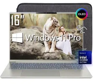 Acer Swift Go 16 AI Computer Laptop, 16" OLED 2K Touchscreen 250 Nits Display, Intel Core Ultra 7 355 (Up to 49 NPU TOPS), 32GB LPDDR5X / 2TB SSD, Backlit Keyboard, Wi-Fi 7, Win11 Pro Acer Swift Go 16 AI Computer Laptop, 16" OLED 2K Touchscreen 250 Nits Display, Intel Core Ultra 7 355 (Up to 49 NPU TOPS), 32GB LPDDR5X / 2TB SSD, Backlit Keyboard, Wi-Fi 7, Win11 Pro