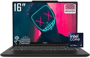 MSI Venture 16 AI Business Laptop, 16" WUXGA IPS Touchscreen Display, Intel 16 Core Ultra 9 285H(>Core i9-13900H), 32GB DDR5 / 512GB SSD, Backlit KB, Wi-Fi 6E, Bluetooth 5.3, RJ-45, Win11 Home MSI Venture 16 AI Business Laptop, 16" WUXGA IPS Touchscreen Display, Intel 16 Core Ultra 9 285H(>Core i9-13900H), 32GB DDR5 / 512GB SSD, Backlit KB, Wi-Fi 6E, Bluetooth 5.3, RJ-45, Win11 Home