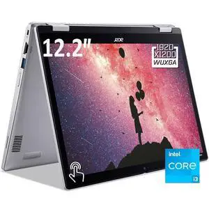 Acer Chromebook Spin 312 2-in-1 Laptop, 12.2" FHD+ Touchscreen LCD Display, Intel Core i3-N305, 8GB LPDDR5 RAM / 128GB eMMC, Intel UHD Graphics, FHD 1080p Webcam, WiFi 6E, Chrome OS Acer Chromebook Spin 312 2-in-1 Laptop, 12.2" FHD+ Touchscreen LCD Display, Intel Core i3-N305, 8GB LPDDR5 RAM / 128GB eMMC, Intel UHD Graphics, FHD 1080p Webcam, WiFi 6E, Chrome OS