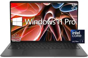 DELL Business AI Laptop, 15.6" FHD Touchscreen 60Hz 220 nits Anti-Glare Display, Intel core Ultra 7 255U (Beat i7-13650HX), 16GB DDR5 RAM / 1TB SSD, Backlit KB, Wi-Fi 6, HD Webcam, Win11 Pro DELL Business AI Laptop, 15.6" FHD Touchscreen 60Hz 220 nits Anti-Glare Display, Intel core Ultra 7 255U (Beat i7-13650HX), 16GB DDR5 RAM / 1TB SSD, Backlit KB, Wi-Fi 6, HD Webcam, Win11 Pro