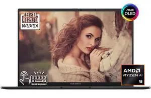 ASUS Zenbook 14 AI Business Laptop, 14" OLED 2K Touchscreen 60Hz 500 nits Display, AMD Ryzen AI 9 465 (beats i9-14900H), 16GB LPDDR5X / 512GB SSD, Backlit KB, WiFi 6E, Facial Recognition, Win 11 Home ASUS Zenbook 14 AI Business Laptop, 14" OLED 2K Touchscreen 60Hz 500 nits Display, AMD Ryzen AI 9 465 (beats i9-14900H), 16GB LPDDR5X / 512GB SSD, Backlit KB, WiFi 6E, Facial Recognition, Win 11 Home