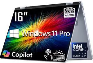 Dell Plus 2-in-1 AI Business Laptop, 16" 2K Touchscreen 300 nits Display, Intel Core Ultra 7 256V (>core i7-1355U), 16GB LPDDR5X / 2TB PCIe 4.0 SSD, Backlit Keyboard, Wi-Fi 7, Windows 11 Pro Dell Plus 2-in-1 AI Business Laptop, 16" 2K Touchscreen 300 nits Display, Intel Core Ultra 7 256V (>core i7-1355U), 16GB LPDDR5X / 2TB PCIe 4.0 SSD, Backlit Keyboard, Wi-Fi 7, Windows 11 Pro