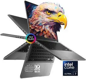 ASUS Vivobook 2-in-1 Business Laptop, 14" OLED WUXGA Touchscreen 16:10 Display, Intel Core Ultra 7 256V, 16GB LPDDR5X 1TB SSD, Intel Arc Graphics, Wi-Fi 7, Bluetooth 5.4, Backlit Keyboard, Win11 Home ASUS Vivobook 2-in-1 Business Laptop, 14" OLED WUXGA Touchscreen 16:10 Display, Intel Core Ultra 7 256V, 16GB LPDDR5X 1TB SSD, Intel Arc Graphics, Wi-Fi 7, Bluetooth 5.4, Backlit Keyboard, Win11 Home