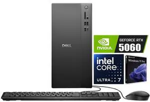 Dell ECT1250 Tower Desktop Computer, Intel 20-Core Ultra 7 265F, 64GB DDR5 RAM / 2TB NVMe SSD, GeForce RTX 5060 8G GDDR7, Wi-Fi 6 & Bluetooth 5.4, Wired Keyboard & Mouse, AI Copilot, Win11 Pro Dell ECT1250 Tower Desktop Computer, Intel 20-Core Ultra 7 265F, 64GB DDR5 RAM / 2TB NVMe SSD, GeForce RTX 5060 8G GDDR7, Wi-Fi 6 & Bluetooth 5.4, Wired Keyboard & Mouse, AI Copilot, Win11 Pro