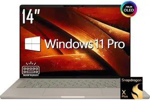 ASUS Zenbook 14 AI Business Laptop, 14" OLED 2K 60Hz 600 nits Display, Snapdragon X Plus X1P 42 100, 16GB LPDDR5X / 2TB SSD, Backlit Keyboard, WiFi 6E, Facial Recognition, Win 11 Pro ASUS Zenbook 14 AI Business Laptop, 14" OLED 2K 60Hz 600 nits Display, Snapdragon X Plus X1P 42 100, 16GB LPDDR5X / 2TB SSD, Backlit Keyboard, WiFi 6E, Facial Recognition, Win 11 Pro