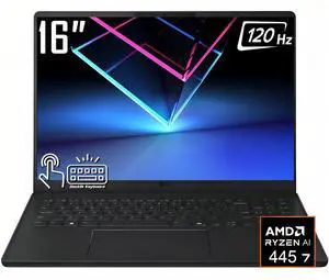 LG Gram Business AI Laptop, 16" FHD+ Touchscreen 120Hz 400 Nits Display, AMD Ryzen AI 7 445 (Up to 4.6 GHz), 16GB LPDDR5X / 512GB SSD, Backlit Keyboard, Wi-Fi 6E, Win11 Home LG Gram Business AI Laptop, 16" FHD+ Touchscreen 120Hz 400 Nits Display, AMD Ryzen AI 7 445 (Up to 4.6 GHz), 16GB LPDDR5X / 512GB SSD, Backlit Keyboard, Wi-Fi 6E, Win11 Home