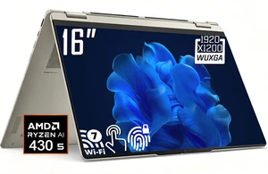 Lenovo Yoga 7a 2-in-1 Business AI Laptop, 16" WUXGA Touchscreen 60Hz 400 nits Display, AMD Ryzen AI 5 430(Up to 4.5 GHz), 16GB LPDDR5X RAM 512GB SSD, Backlit KB, Fingerprint Reader, WiFi 7, Win11 Home Lenovo Yoga 7a 2-in-1 Business AI Laptop, 16" WUXGA Touchscreen 60Hz 400 nits Display, AMD Ryzen AI 5 430(Up to 4.5 GHz), 16GB LPDDR5X RAM 512GB SSD, Backlit KB, Fingerprint Reader, WiFi 7, Win11 Home