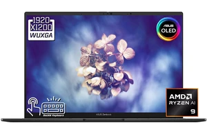 ASUS Zenbook 14 AI Business Laptop, 14" OLED FHD+ Touchscreen 60Hz 500 nits Display, AMD Ryzen AI 9 465 (beats i9-14900H), 16GB LPDDR5X / 2TB SSD, Backlit KB, WiFi 6E, Facial Recognition, Win 11 Home ASUS Zenbook 14 AI Business Laptop, 14" OLED FHD+ Touchscreen 60Hz 500 nits Display, AMD Ryzen AI 9 465 (beats i9-14900H), 16GB LPDDR5X / 2TB SSD, Backlit KB, WiFi 6E, Facial Recognition, Win 11 Home